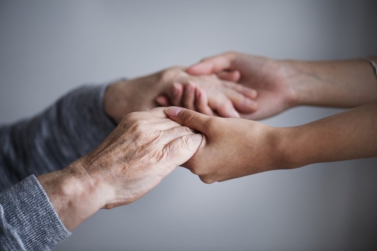 Closeup Of A Support Hands